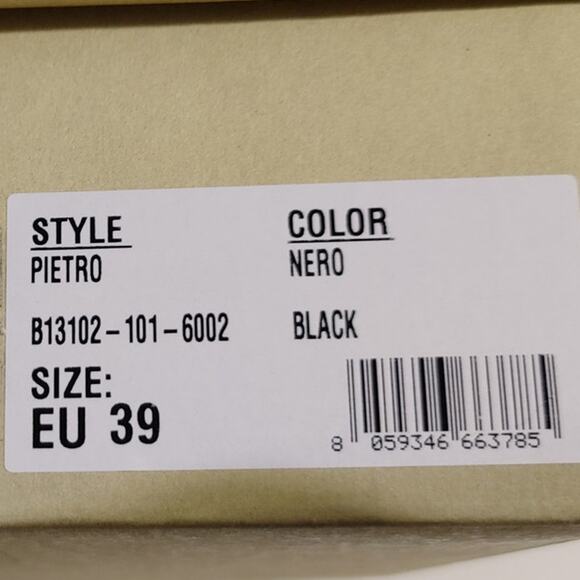 A.S.98 Pietro Wedge Heel Pumps Round Toe Studded Black Womens US 8.5 EU 39 UK 6 - Picture 10 of 12